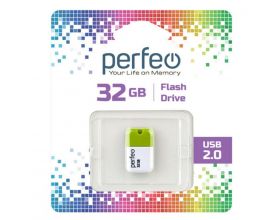 Флешка USB 2.0 Perfeo USB 32GB M04 Green