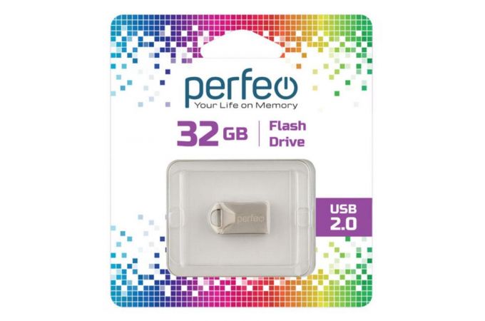 Флешка USB 2.0 Perfeo USB 32GB M10 Metal Series