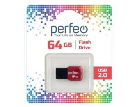 Флешка USB 2.0 Perfeo USB 64GB M02 Black