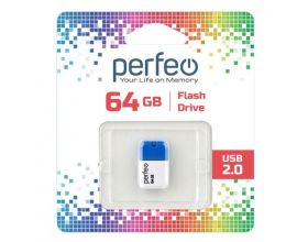 Флешка USB 2.0 Perfeo USB 64GB M04 Blue