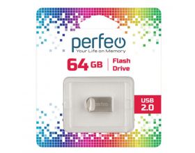 Флешка USB 2.0 Perfeo USB 64GB M09 Metal Series