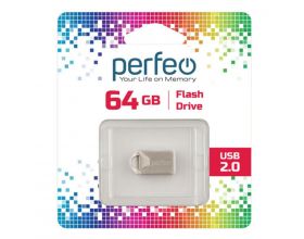 Флешка USB 2.0 Perfeo USB 64GB M10 Metal Series