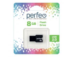 Флешка USB 2.0 Perfeo USB 8GB M01 Black