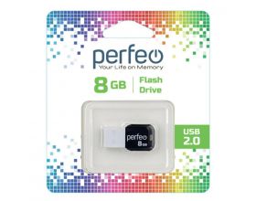 Флешка USB 2.0 Perfeo USB 8GB M02 White