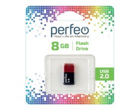 Флешка USB 2.0 Perfeo USB 8GB M04 Red