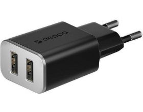 Сетевое зарядное устройство USB Deppa (11385) 2 USB 3.4А Ultra (черный)