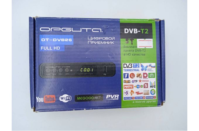 ТВ ресивер DVB-T2/C Орбита OT-DVB26 (Wi-Fi) (УЦЕНКА! ПОСЛЕ РЕМОНТА)