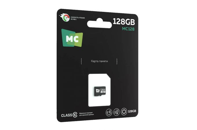 Карта памяти microSDHC More choice 128Gb Micro-SD Class10 V10 MC128 (Black)