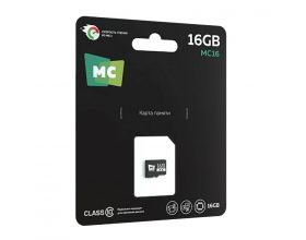 Карта памяти microSDHC More choice 16Gb Micro-SD Class10 V10 MC16 (Black)