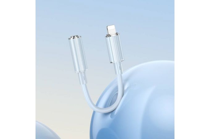 Адаптер для проводной гарнитуры c 3.5 мм на Lighting BOROFONE BV22 (синий)