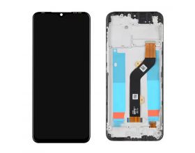 Дисплей для Infinix Hot 10S (X689D)/ Hot 11 (X689F) в сборе с тачскрином + рамка (черный) орг