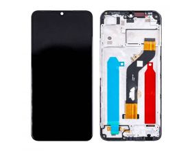 Дисплей для Infinix Hot 20i (X665E) в сборе с тачскрином + рамка (черный) орг