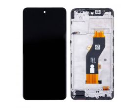 Дисплей для Infinix Hot 40i (X6528B) в сборе с тачскрином + рамка (черный) орг