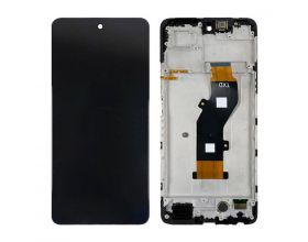 Дисплей для Infinix Hot 50 4G (X6882) в сборе с тачскрином + рамка (черный) орг