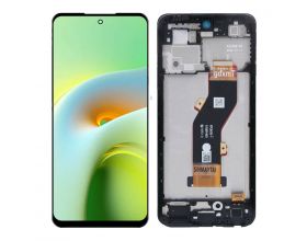 Дисплей для Infinix Smart 8 Pro (X6525B) в сборе с тачскрином + рамка (черный) орг
