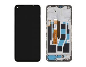 Дисплей для Realme 9 5G (RMX3474) в сборе с тачскрином + рамка (черный) орг
