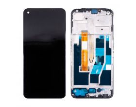 Дисплей для Realme 9 Pro (RMX3472) в сборе с тачскрином + рамка (черный) орг