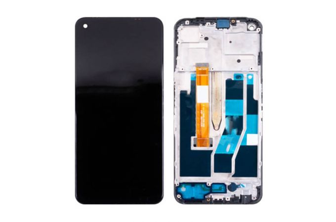 Дисплей для Realme 9 Pro (RMX3472) в сборе с тачскрином + рамка (черный) орг