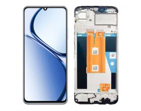 Дисплей для Realme C63 4G (RMX3939) в сборе с тачскрином + рамка (черный) орг