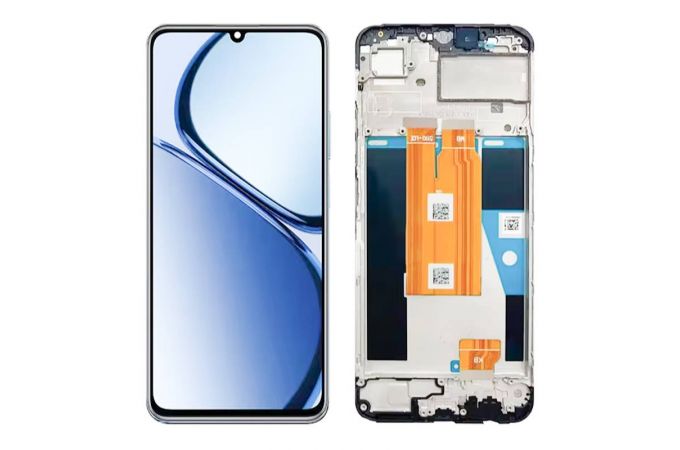 Дисплей для Realme C63 4G (RMX3939) в сборе с тачскрином + рамка (черный) орг