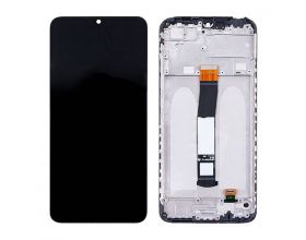 Дисплей для Xiaomi Poco C40 (220333QPG) в сборе с тачскрином + рамка (черный) орг
