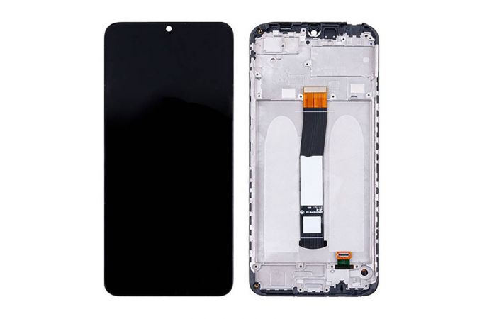Дисплей для Xiaomi Poco C40 (220333QPG) в сборе с тачскрином + рамка (черный) орг