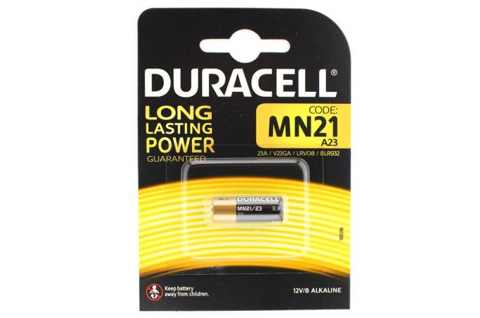 Батарейка алкалиновая 23A Duracell MN21 12V BL1 (блистер 1 штука)