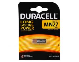 Батарейка алкалиновая 27A Duracell MN27 1BL (блистер 1 штука)
