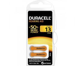 Батарейка часовая для слуховых аппаратов Duracell ZA13-6BL цена за блистер 6 шт