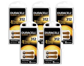 Батарейка часовая для слуховых аппаратов Duracell ZA312-6BL цена за блистер 6 шт