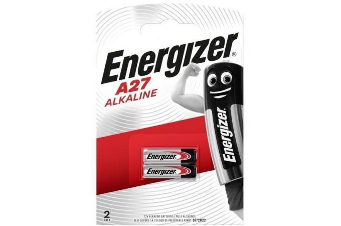 Батарейка алкалиновая 27A Energizer 2BL (блистер 2 штуки)