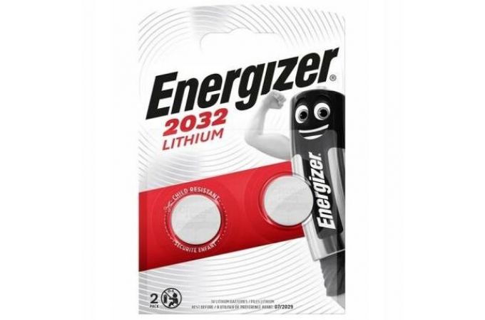 Батарейка литиевая Energizer CR2032 BL2 цена за блистер 2 шт