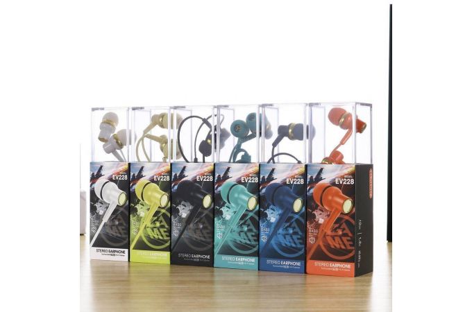 Наушники вакуумные проводные ELMCOEI EV-228 (синий)