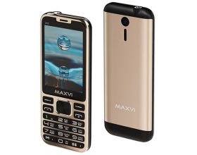 Сотовый телефон MAXVI X10 Metallic Gold