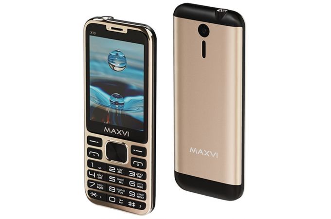 Сотовый телефон MAXVI X10 Metallic Gold