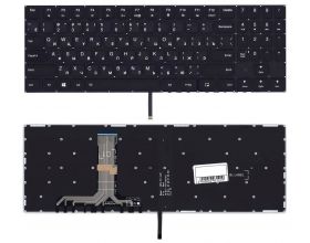 Клавиатура для ноутбука Lenovo Legion Y540 черная с белой подсветкой