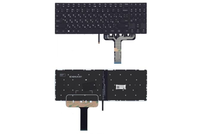 Клавиатура для ноутбука Lenovo Legion Y730-15ICH  черная с цветной подсветкой