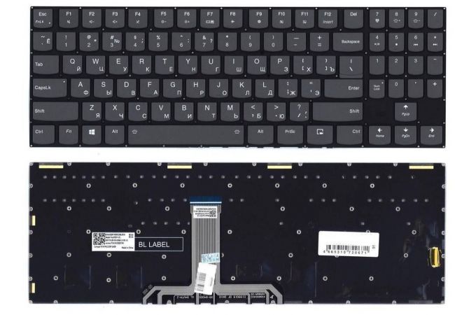 Клавиатура для ноутбука Lenovo Legion Y740-15 черная с подсветкой