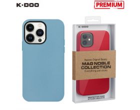 Чехол для телефона K-DOO MAG NOBLE COLLECTION MagSafe кожаный iPhone 13 PRO (голубой)