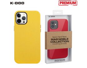 Чехол для телефона K-DOO MAG NOBLE COLLECTION MagSafe кожаный iPhone 14 PRO (жёлтый)