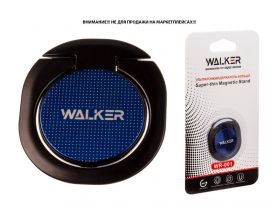Держатель для телефона WALKER WR-001, кольцо, синий