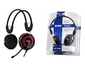 Наушники мониторные проводные Sven AP-540 с микрофоном