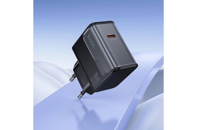 Сетевое зарядное устройство USB + USB-C HOCO CS72A Star Speed single port PD30W (белый)