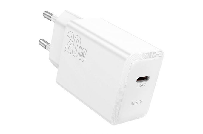 Сетевое зарядное устройство USB-C HOCO N68 Nuevo single port PD20W (белый)