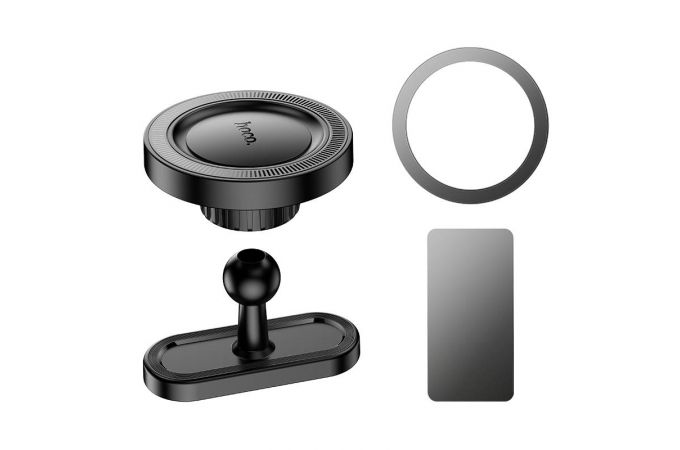 Держатель автомобильный для телефона HOCO H58 Show Ring магнитный многофункциональный (черный)