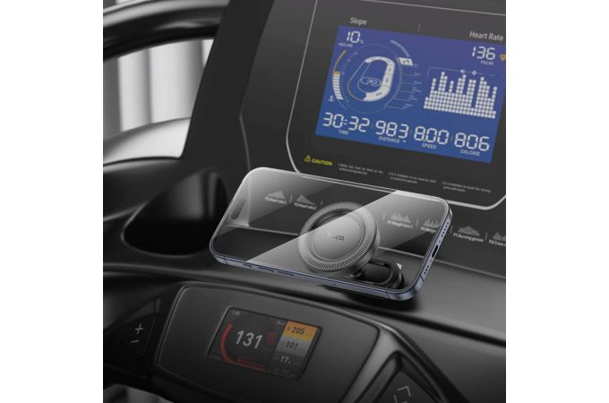 Держатель автомобильный для телефона HOCO H58 Show Ring магнитный многофункциональный (черный)