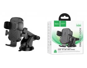 Держатель автомобильный для телефона HOCO H65 Gamble с одной кнопкой на консоль черный