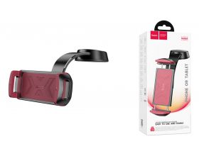 Держатель автомобильный для планшета HOCO H68 Gamble на консоль черно-красный