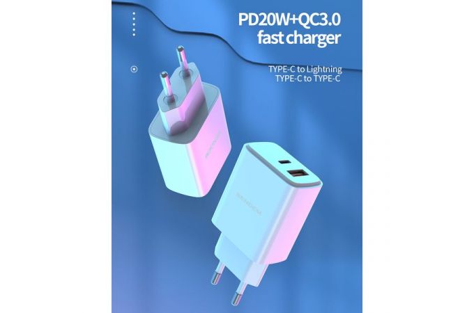 Сетевое зарядное устройство USB SENDEM OG34 (белый)