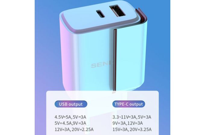 Сетевое зарядное устройство USB SENDEM OG34 (белый)